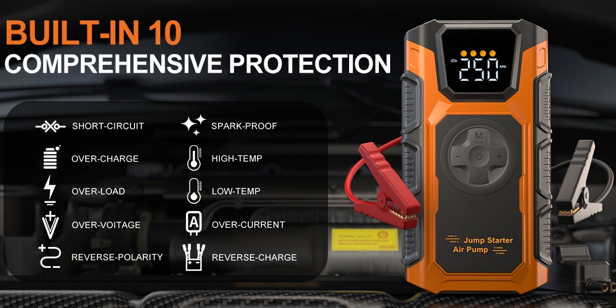 Revora 2-in-1 Emergency Jump Starter & Tyre Inflator