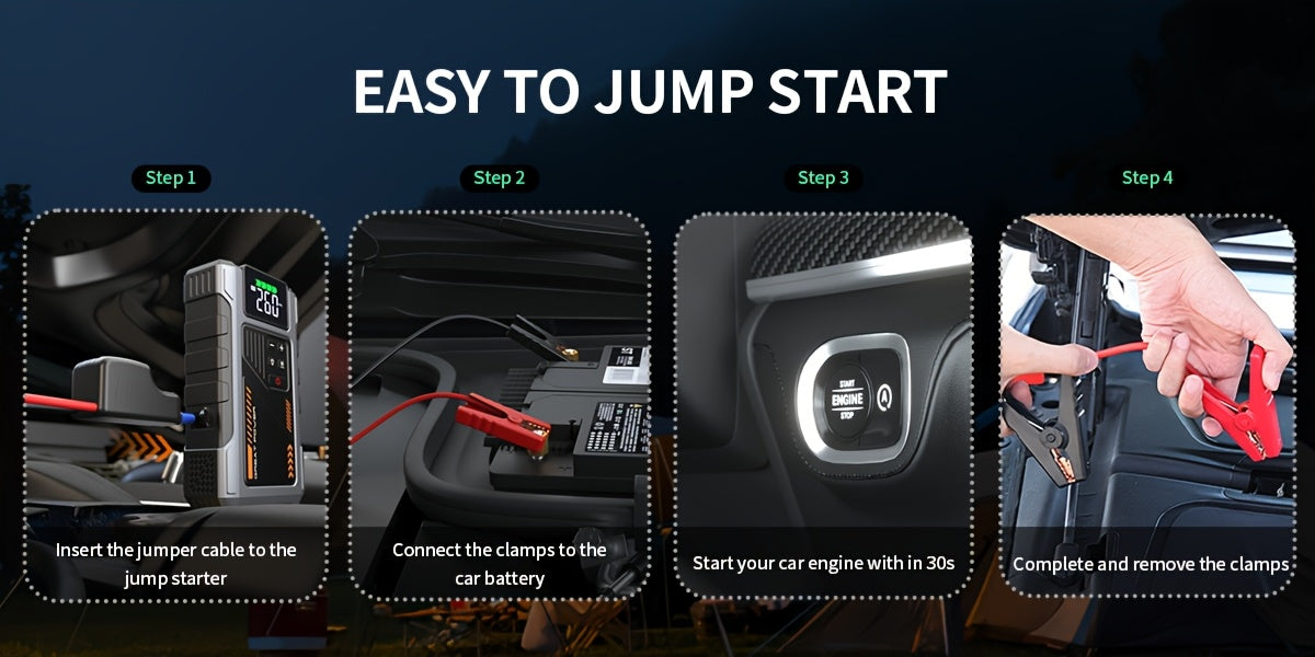 Revora 2-in-1 Emergency Jump Starter & Tyre Inflator