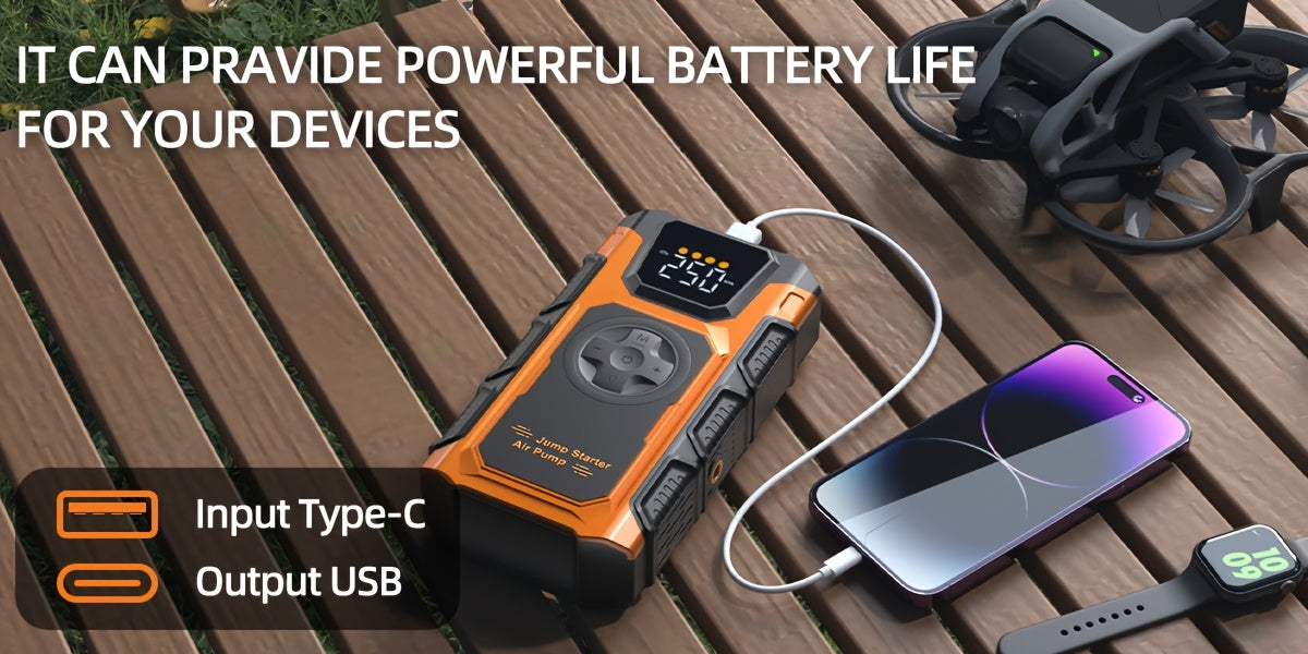 Revora 2-in-1 Emergency Jump Starter & Tyre Inflator