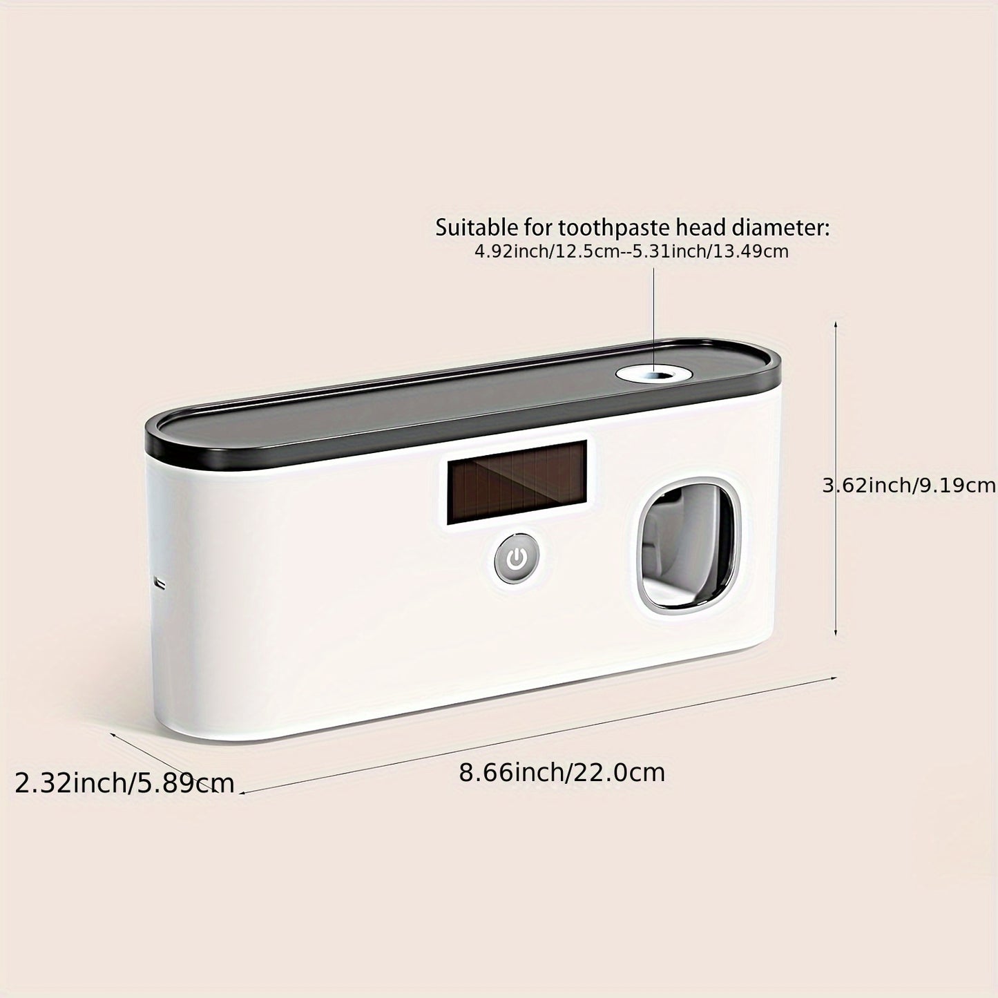 Revora GlowMount™ – Smart UV Toothbrush Dispenser & Sanitizer