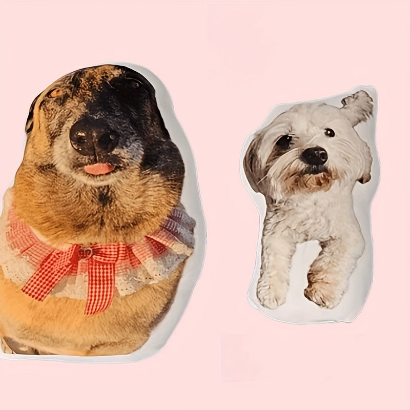 Personalised 3D Pet Photo Cushion – Custom Double-Sided Plush Pillow
