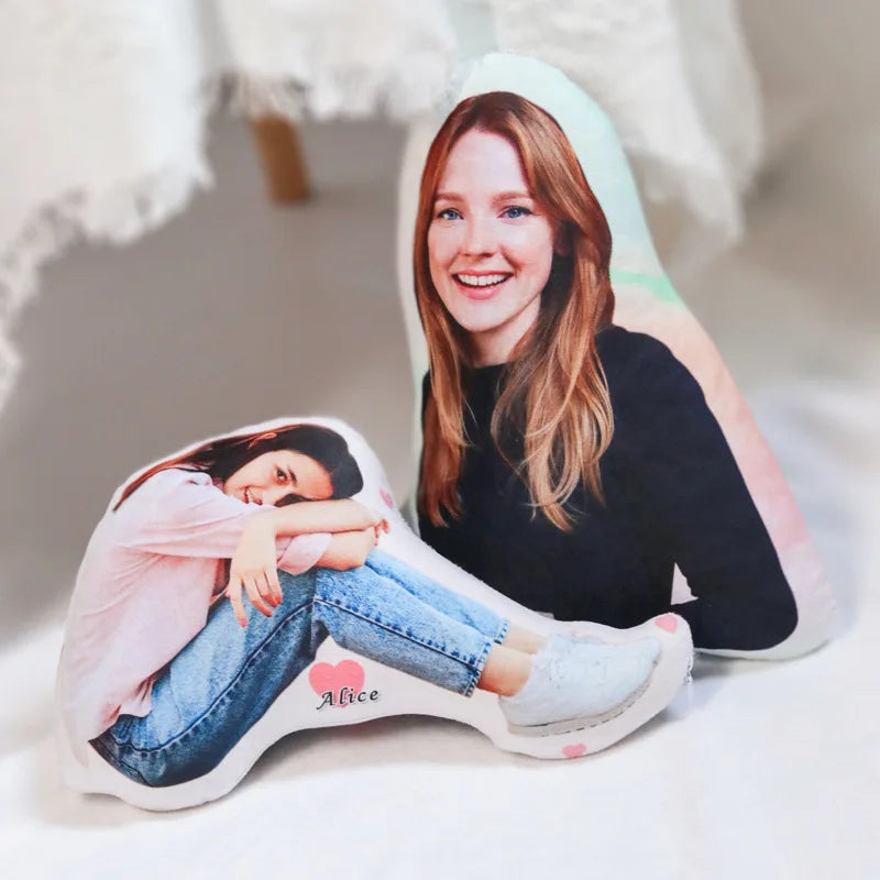 Custom 3D Double-Sided Photo Cushion – Personalised Plush Pillow