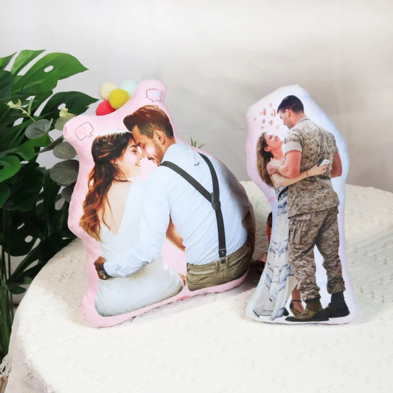 Custom 3D Double-Sided Photo Cushion – Personalised Plush Pillow