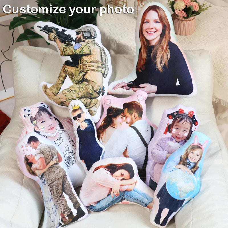 Custom 3D Double-Sided Photo Cushion – Personalised Plush Pillow