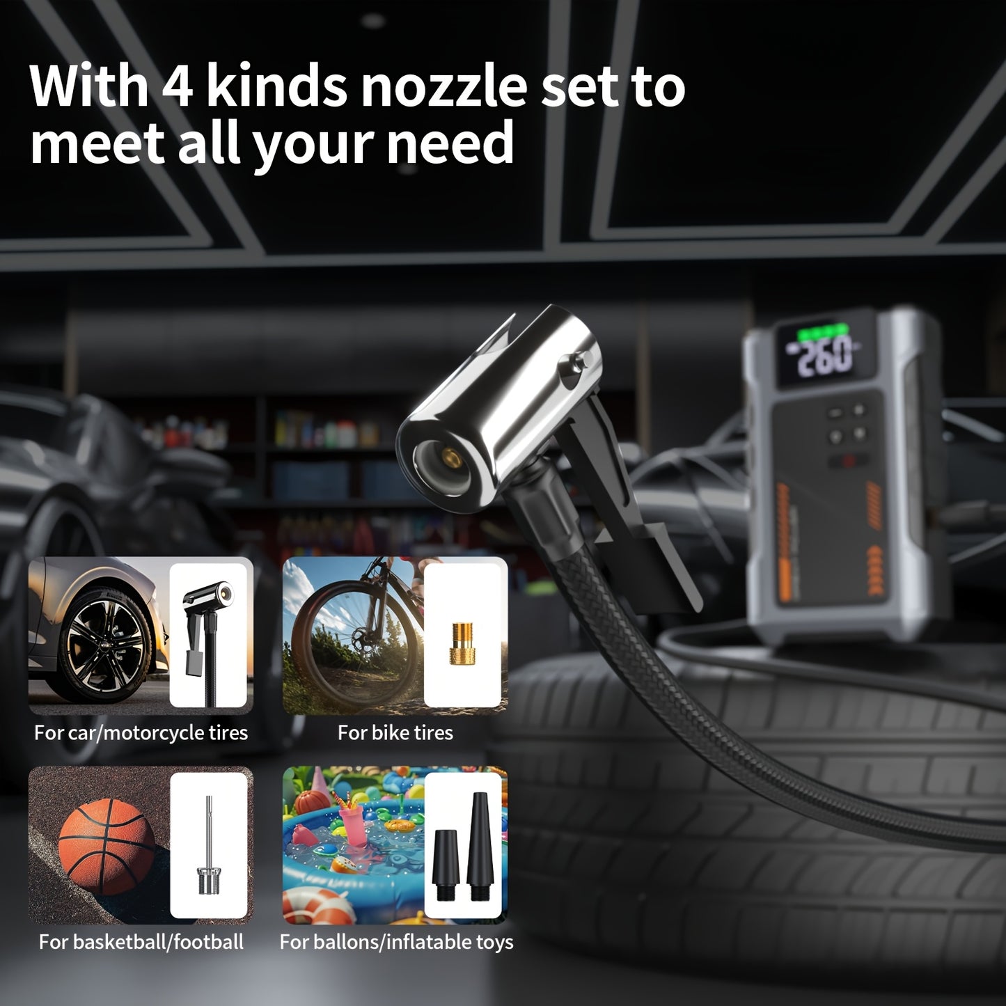 Revora 2-in-1 Emergency Jump Starter & Tyre Inflator