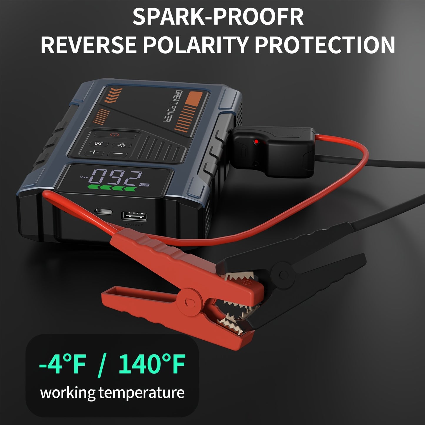 Revora 2-in-1 Emergency Jump Starter & Tyre Inflator